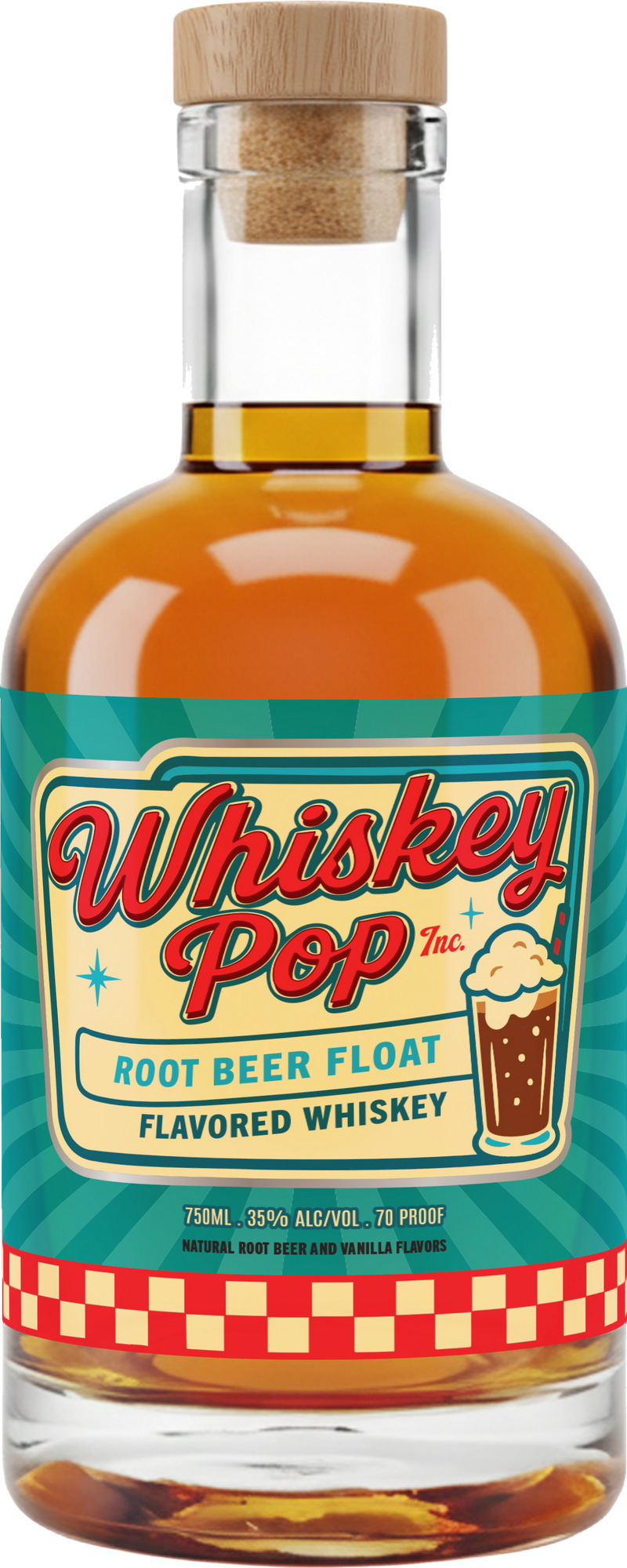 Whiskey Pop Root Beer Float Flavored Whiskey, 750 ml