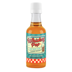 Whiskey Pop Root Beer Float Flavored Whiskey, 50 ml mini bottle, front label
