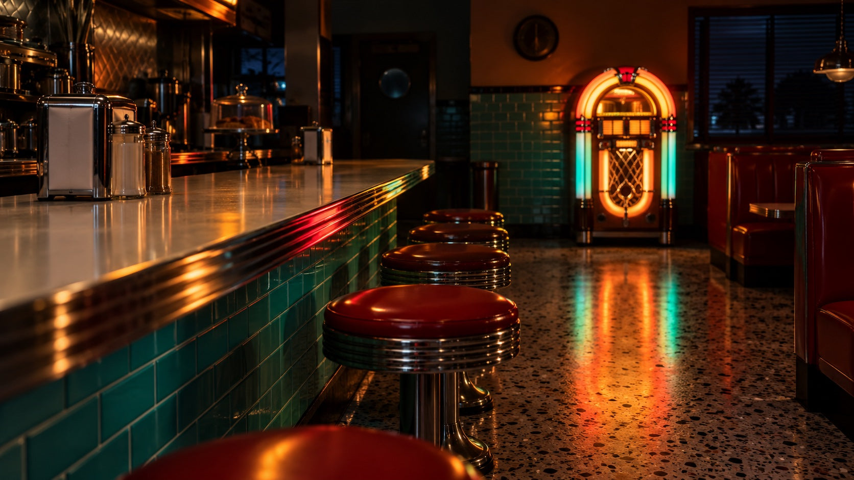 The Whiskey Pop jukebox after hours