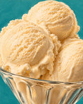 Whiskey Pop served vanilla ice cream, with the bottle